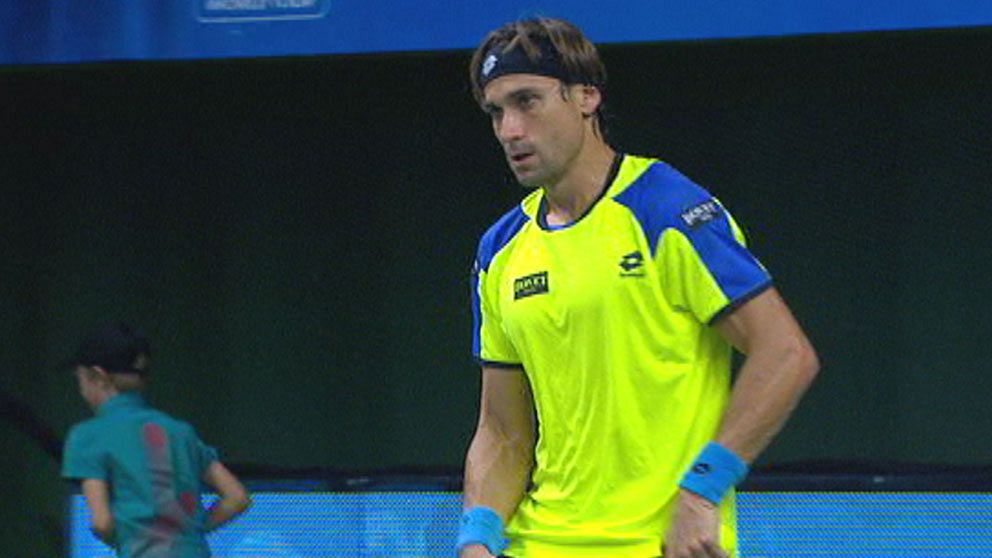 Ferrer vände och vann mot amerikanen Sock.