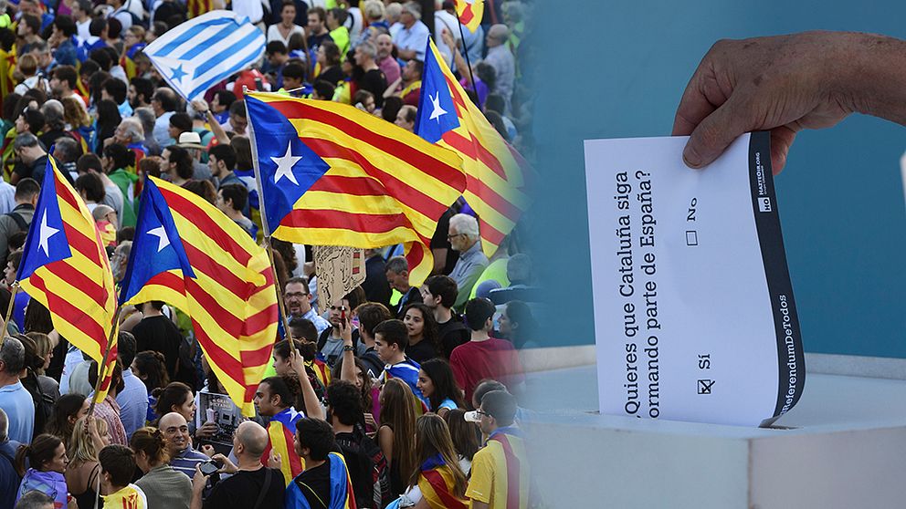Katalonien: 90 procent sa ja till självständighet