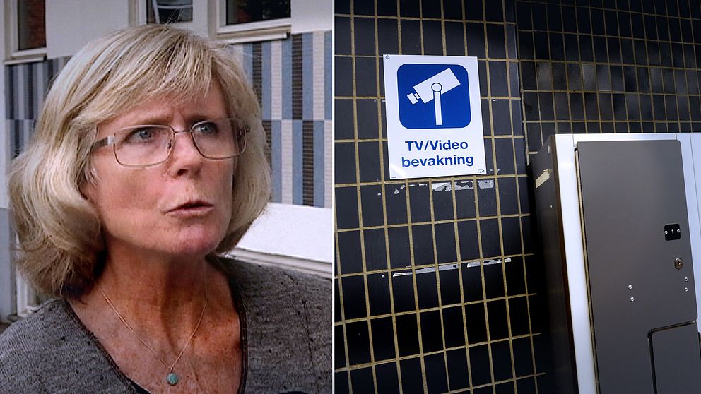 Helena Petersson (S), skylt för videoövervakning.