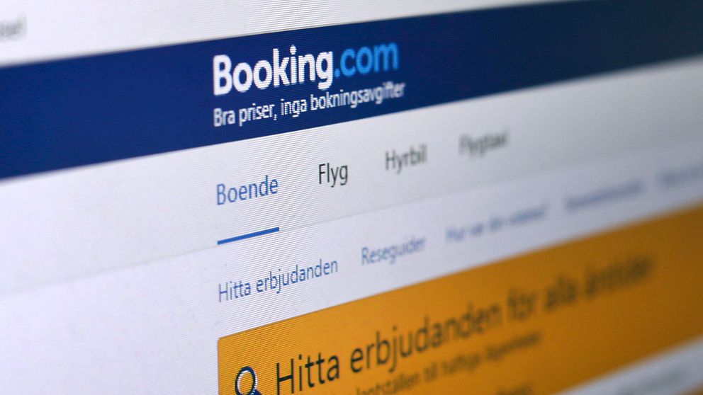 Bild på booking.com:s hemsida.