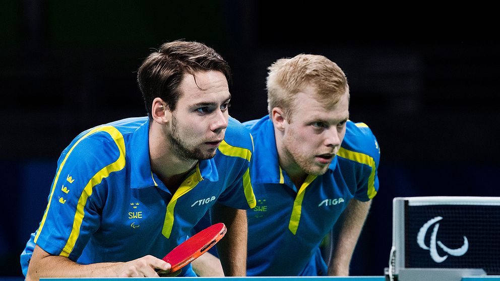 Emil Andersson och Linus Karlsson föll i finalen mot Ukraina i para-EM i bordtennis.