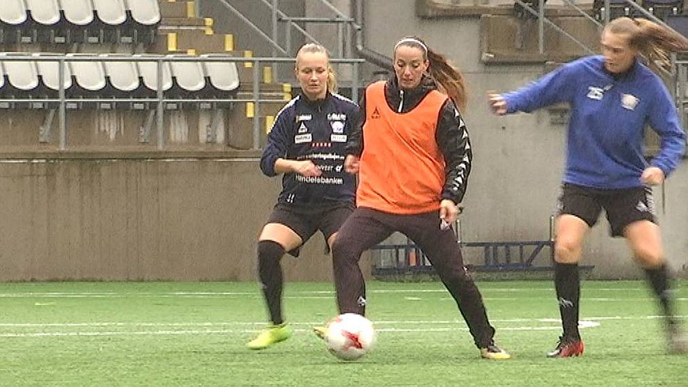 Träning med Linköpings FC