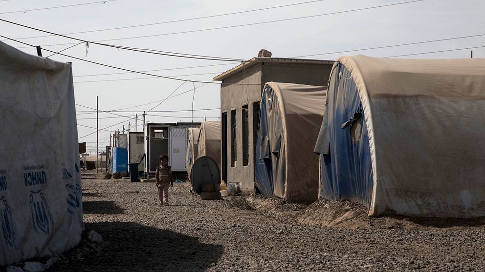 Familjerna till de dödade IS-krigarna lever i IS-stämplade tält