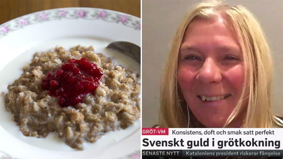 Ellinor Persson från Påarp kokade i finalen i Skottland en perfekt gröt som gav henne världsmästartiteln i grötkokning