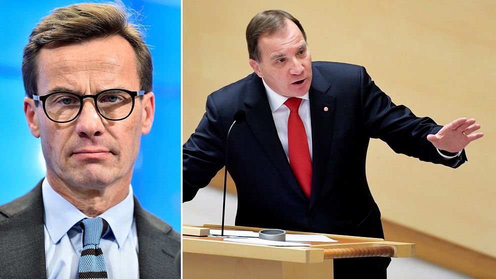 Statsminister Stefa Löfven och Moderatledaren Ulf Kristersson.