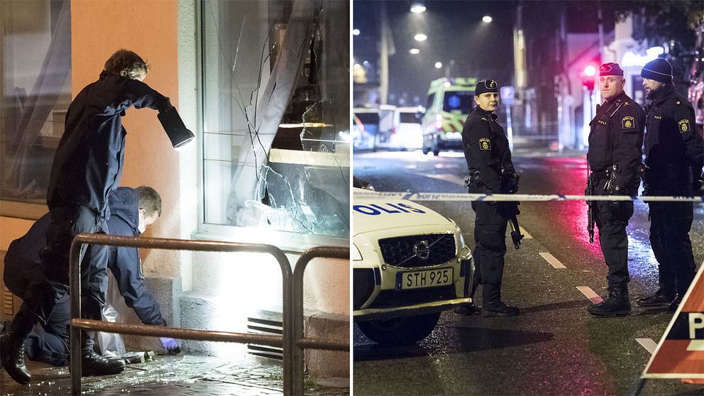 Polisen undersöker klubben som attackerades.