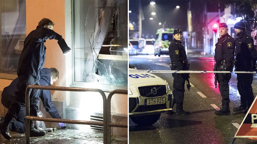 Polisen undersöker klubben som attackerades.