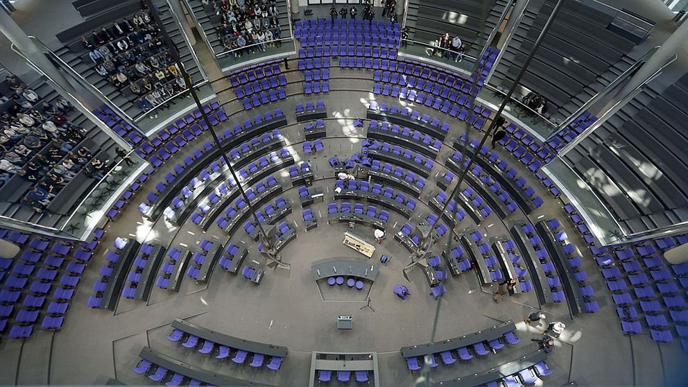 Riksdagshuset i Berlin innehåller efter valet den 24 september 709 ledamöter.