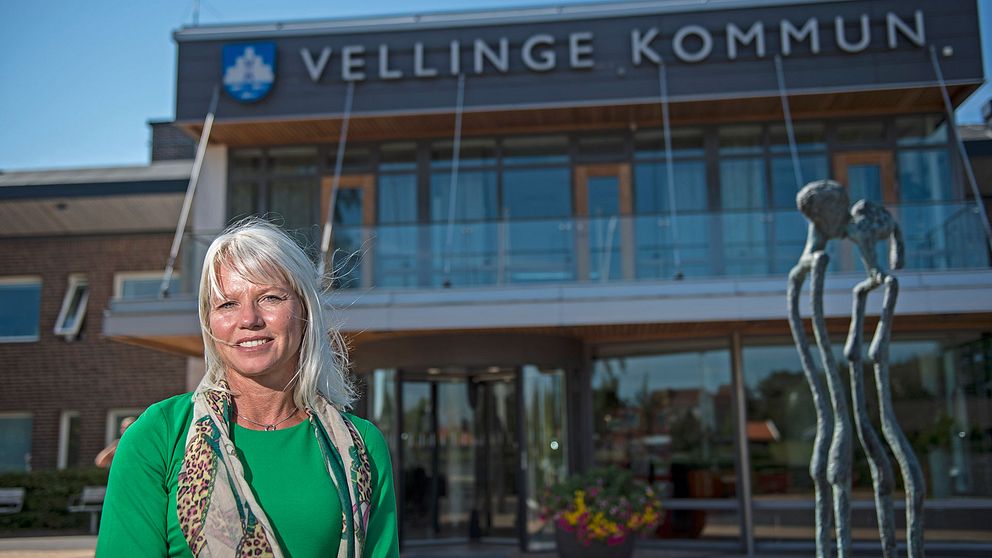 Carina Wutzler (M), kommunstyrelsens ordförande i Vellinge.