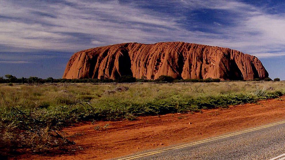 Uluru ligger i nationalparken Uluru-Kata Tjuta.