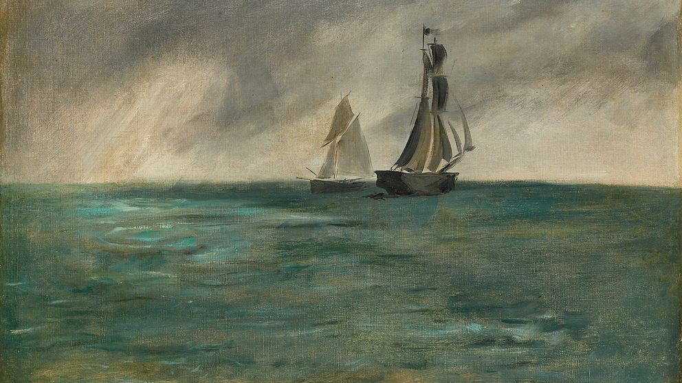 Édouard Manet oljemålning ”Stormigt hav” från 1873. Specialister på Berns Konstmuseum utreder vem som varit ägare när verket stals under nazitiden.
