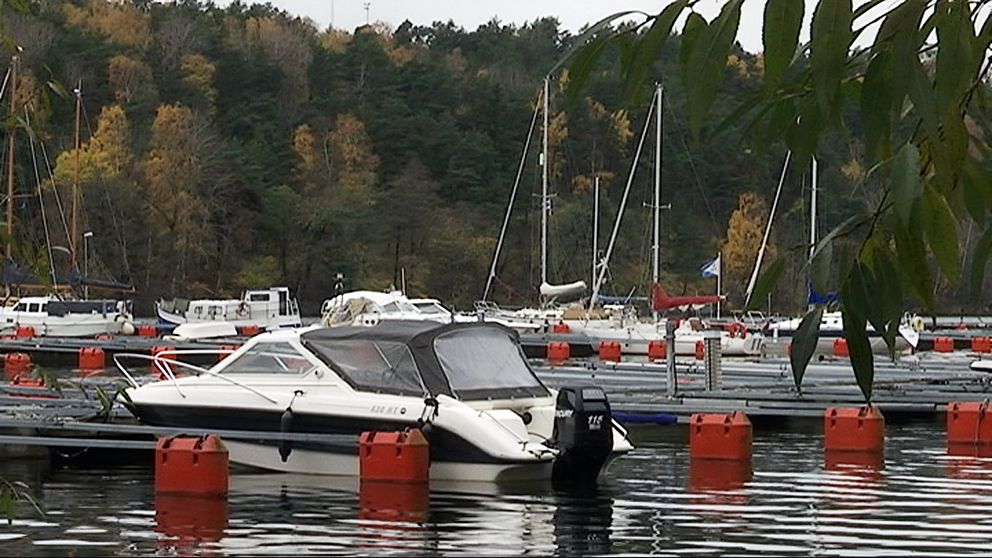 Fritidsbåtar i Årstaviken