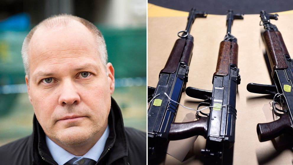 Justitieminister Morgan Johansson (S) öppnar för en översyn av lagstiftningen. Fler vapenbrott ska klassas som synnerligen grova och därmed ge längre fängelsestraff.