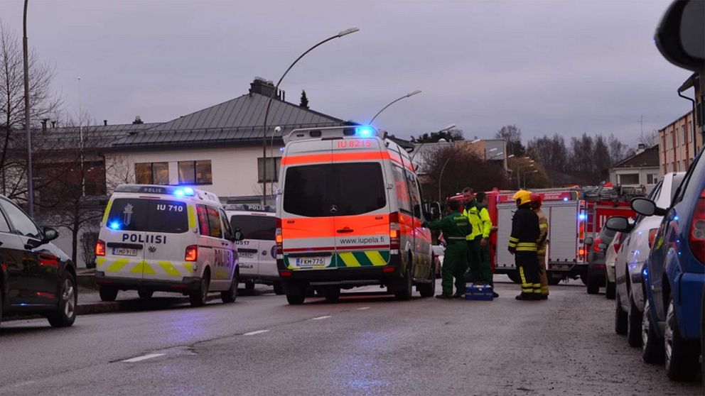Polis och räddningstjänst i finska Borgå.