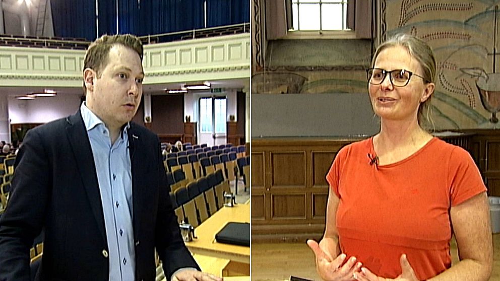 Jerry Broman (M) och Birgitta Rydhagen (MP)