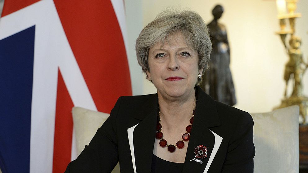 Theresa May, Storbritanniens premiärminister.