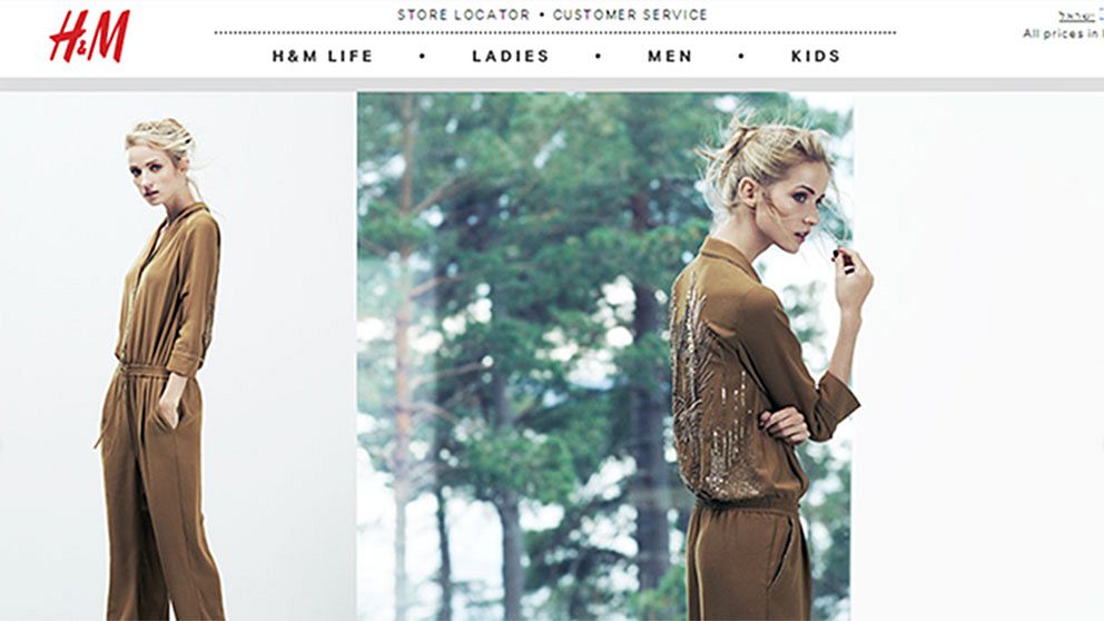 En bild ur H&M:s globala höstkampanj.