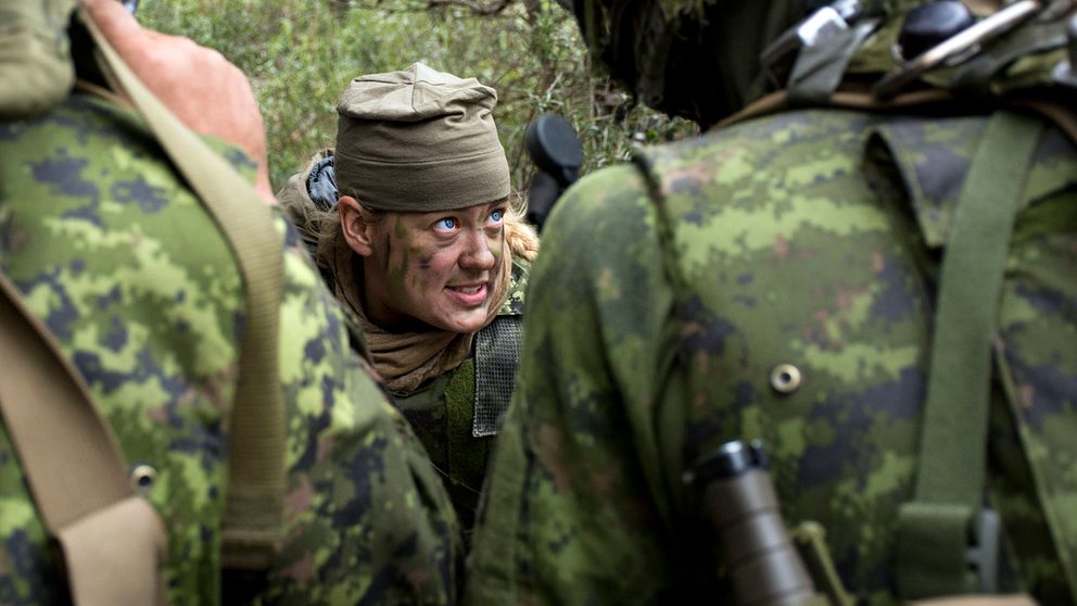 Kanadensisk major under Natoövning i Lettland.