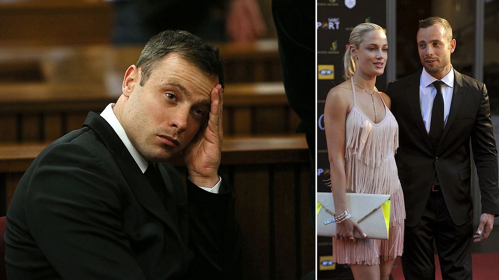 Oscar Pistorius tillsammans med flickvännen Reeva Steenkamp