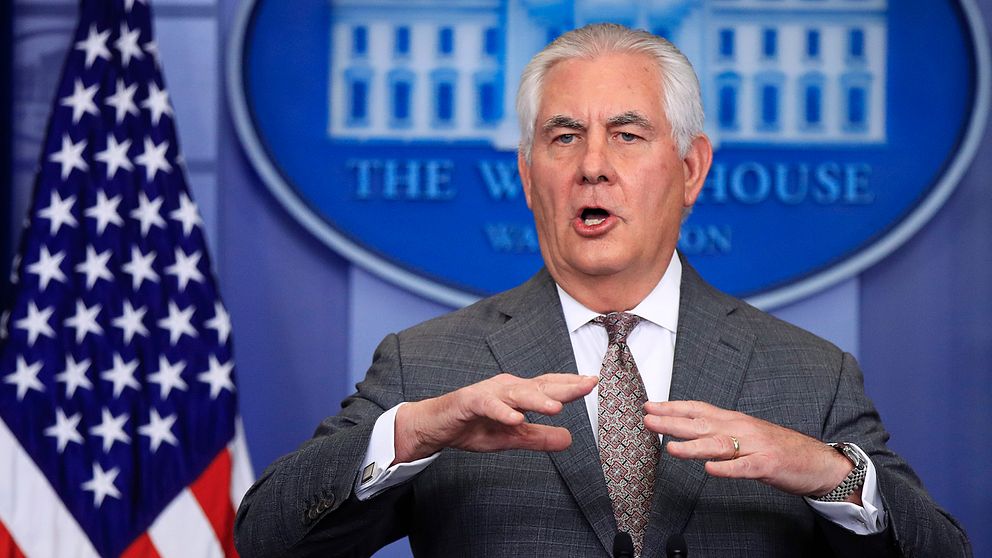 USA:s utrikesminister, Rex Tillerson.