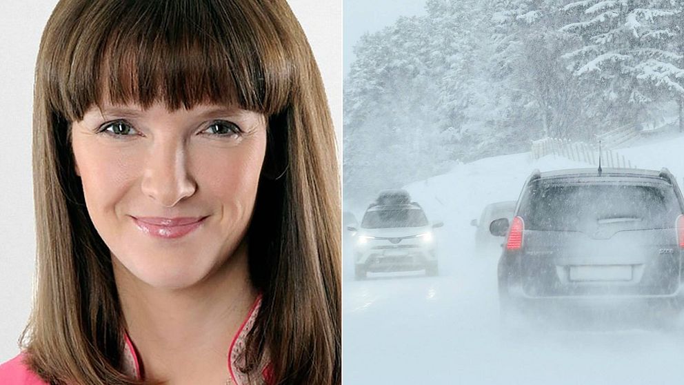 SVT:s meteorolog Jannicke Geitskaret varnar för fortsatt snö och vindbyar.