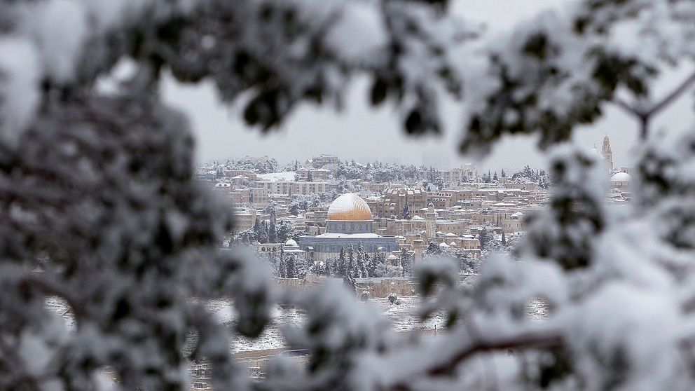 Jerusalem i snö