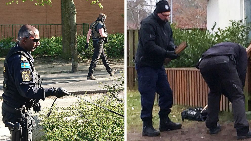Polisen letar spår i Malmö och Ronneby.