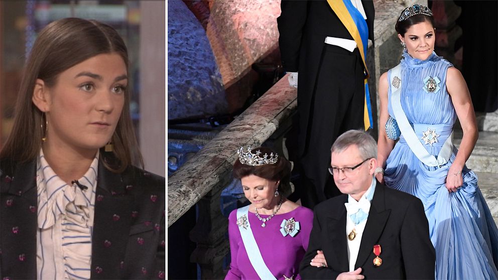 Linn Eklund och drottningen och kronprinsessan