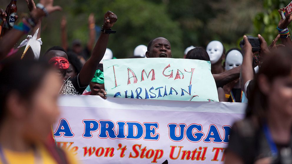Prideparad i Uganda 2014.