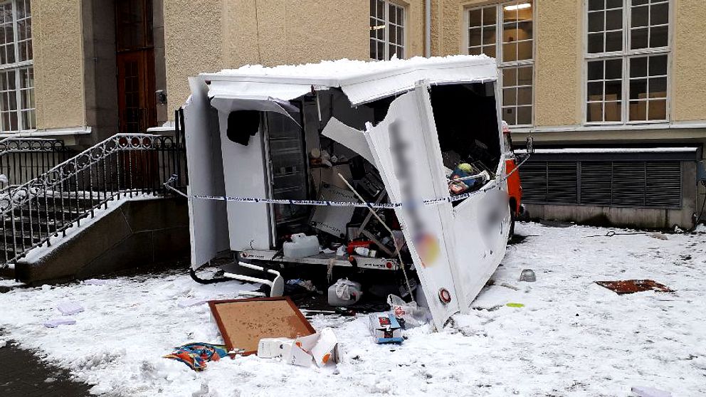En foodtruck har exploderat i Göteborg.