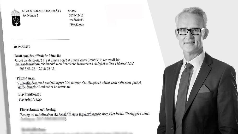 Dom i insiderhärva och advokat Staffan Bergqvist.
