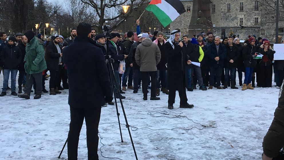 Manifestation på Järntorget i Örebro