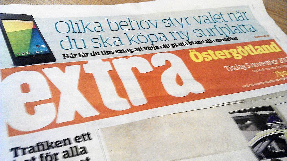 Gratistidningen Extra Östergötland blir tredagarstidning