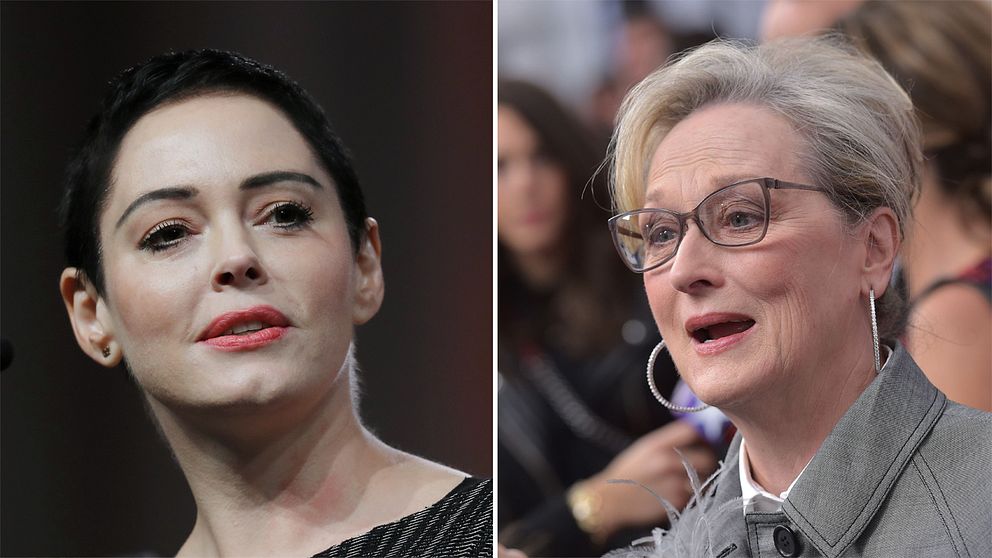 Till vänster Rose McGovan. Till höger Meryl Streep.