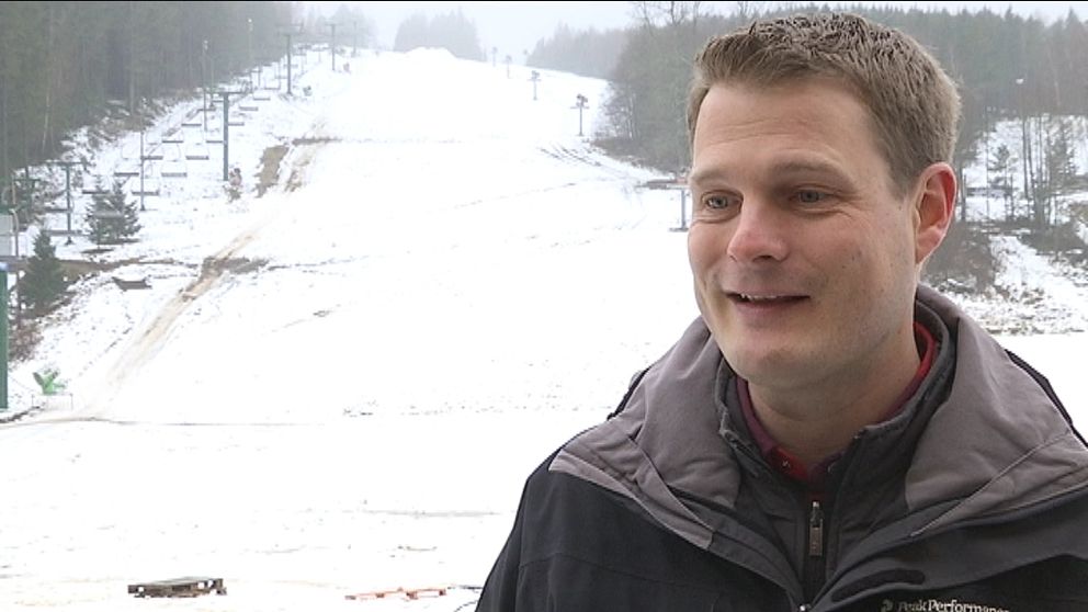 Jesper Malmquist är glad att ha fått en snöfabrik till Vallåsen.