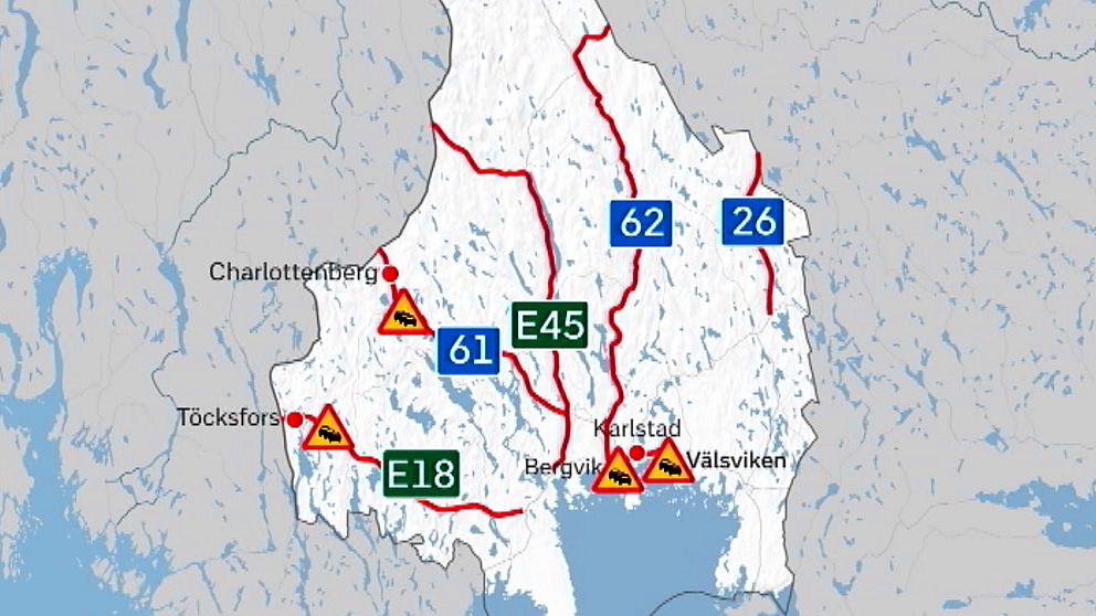 Här väntas det bli stört risk för trafikproblem i julhelgen