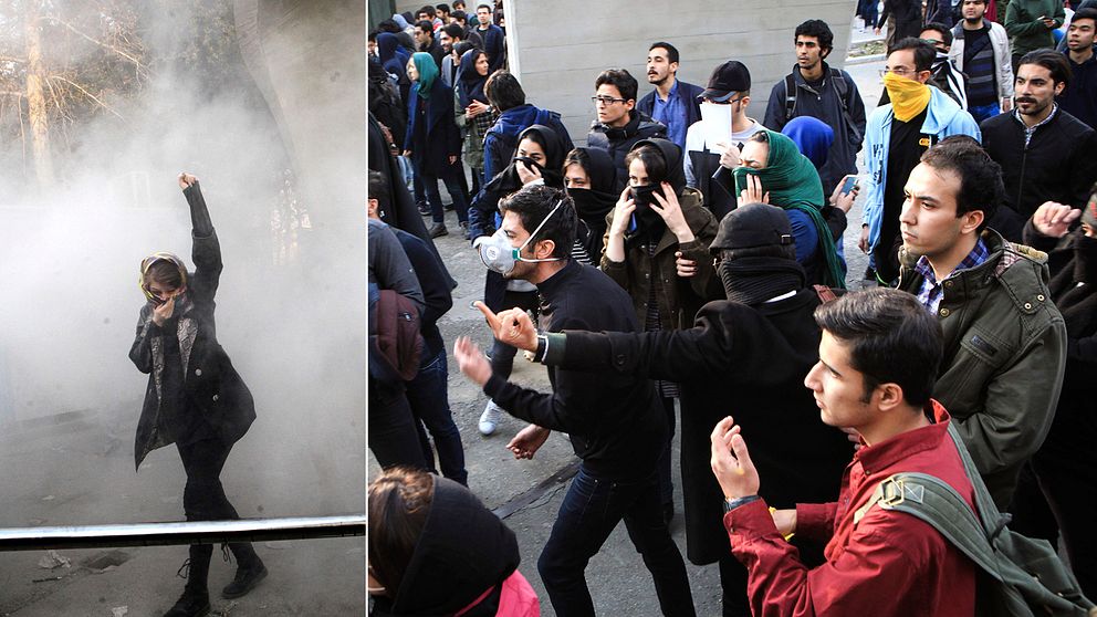 Protesterna började i landets näst största stad Mashhad på torsdagen och riktades först mot ekonomiska svårigheter och höjda priser i landet, men har därefter övergått till att riktas mot den islamiska regimen i sig.