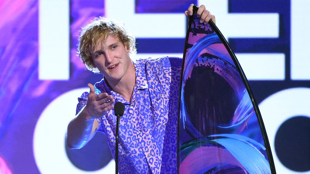 Logan Paul får pris på Teen Choice Awards i augusti i Los Angeles