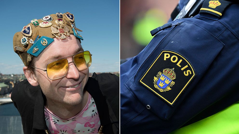 Polisen gjorde ingripanden mot 20 personer i publiken under Frej Larssons rättegångsfest.