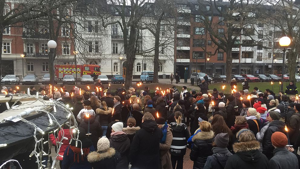 #metoo-manifestation i Helsingborg den 14 januari 2018.