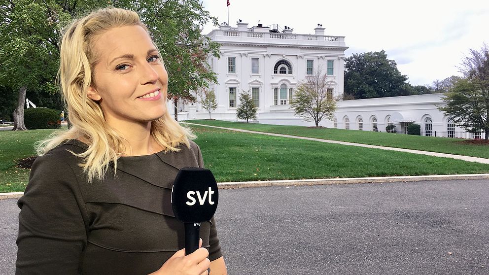 ”Jag började gapskratta” säger Carina Bergfeldt, som prisas bland annat för sitt arbete som USA-korrespondent för SVT Nyheter.