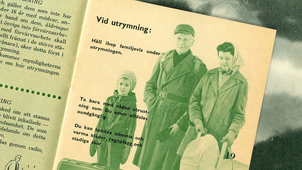 I den gamla broschyren ”Om kriget kommer” från 1961 fick allmänheten om hur de skulle agera vid ett krig.