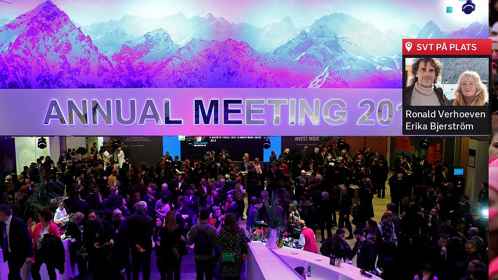 Världs- och företagsledare minglar i Davos