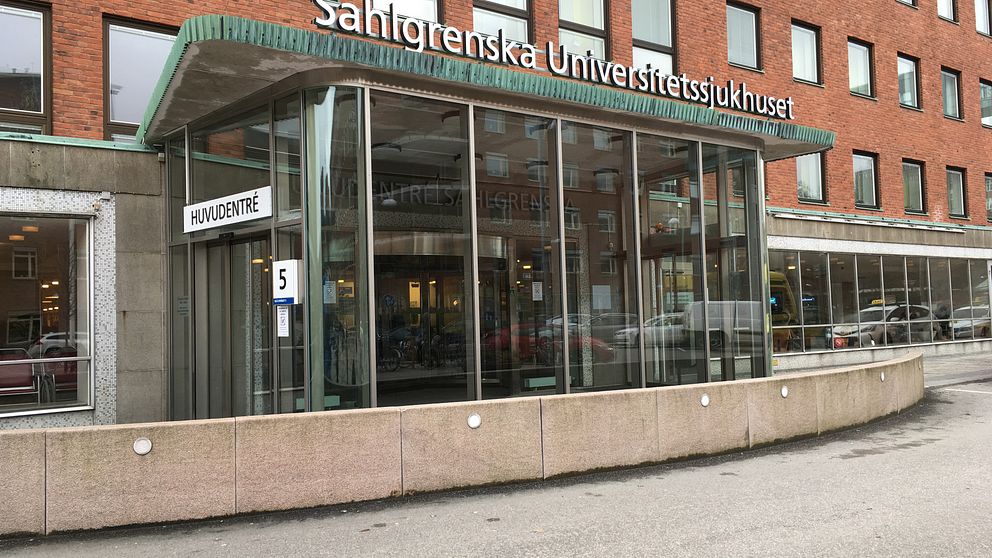 Sahlgrenska Universitetssjukhus huvudentré.