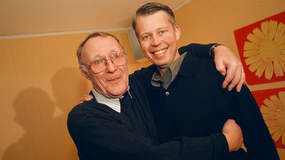 Den 22 mars 1999. Ingvar Kamprad med Ikeas nye koncernchef, 42-årige Anders Dahlvig.