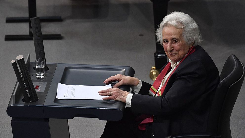 Anita Lasker-Wallfisch var hedersgäst vid den tyska förbundsdagens minneshögtid över förintelsens offer.