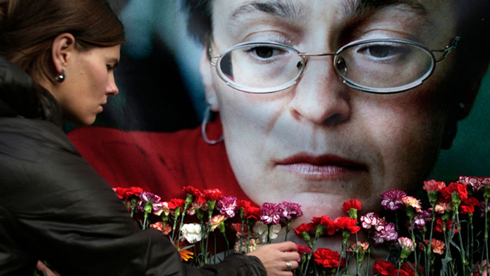 Anna Politkovskayas minne hedras.