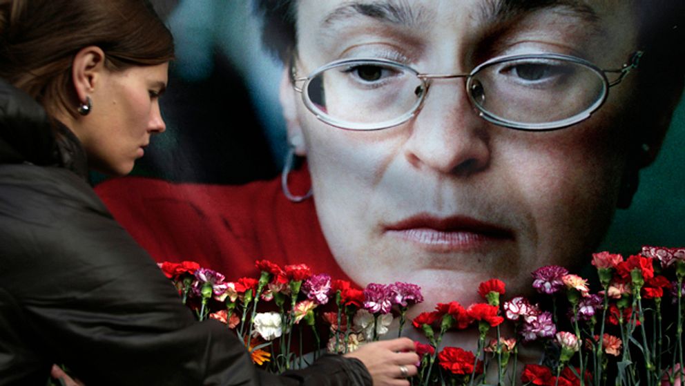 Anna Politkovskayas minne hedras.