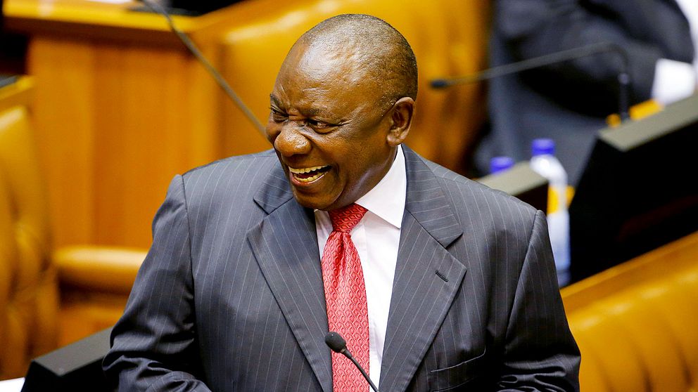 Cyril Ramaphosa, vald till ny president i Sydafrika.