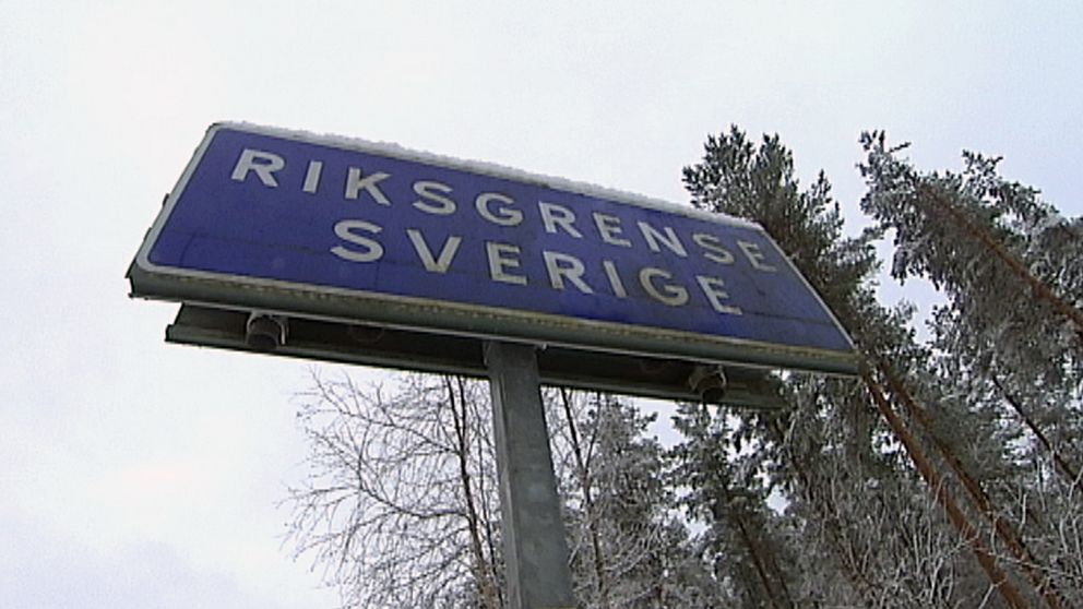 Riksgränsen Sverige, skylt